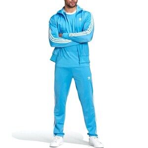 Adidas Originals Firebird Mens Medium Tracksuit Jacket & Pants Light Blue